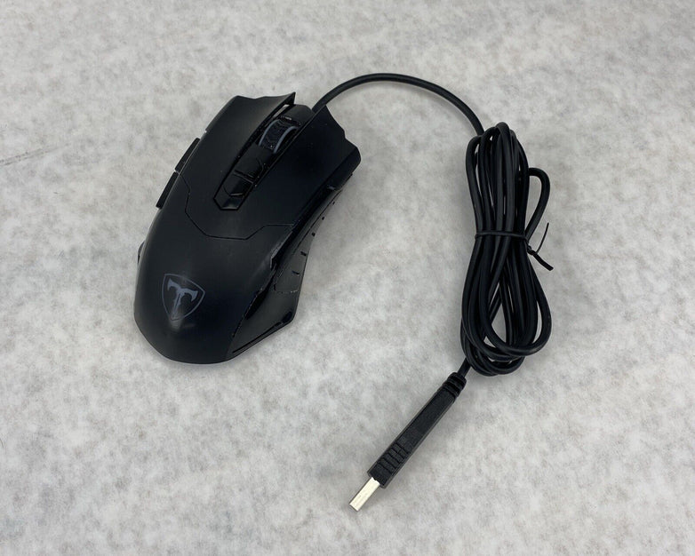Pictek PC232A Wired Multicolor RGB Background Gaming Keyboard w/ T7 Gaming Mouse