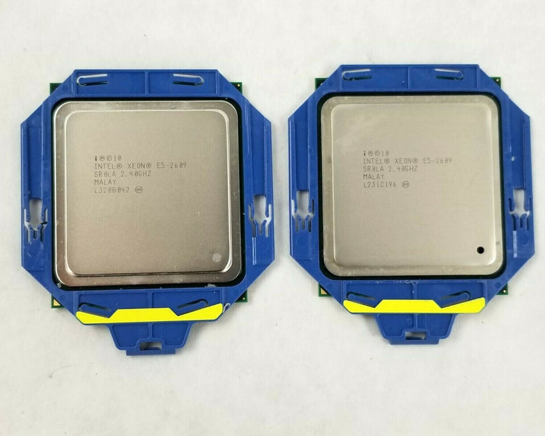 Matching Pair Intel Xeon E5-2609 SR0LA 2.40GHz Quad Core LGA2011 CPU