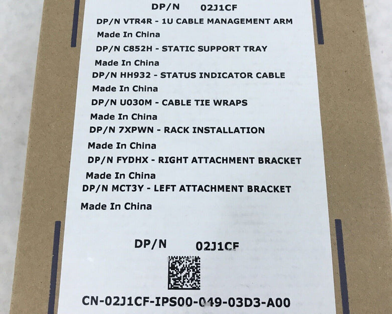 Dell 2J1CF 1U Cable Management Arm Kit VTR4R C852H HH932 U030M