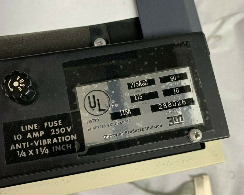 3M 275AGC 500 Microfilm Reader Printer 288026