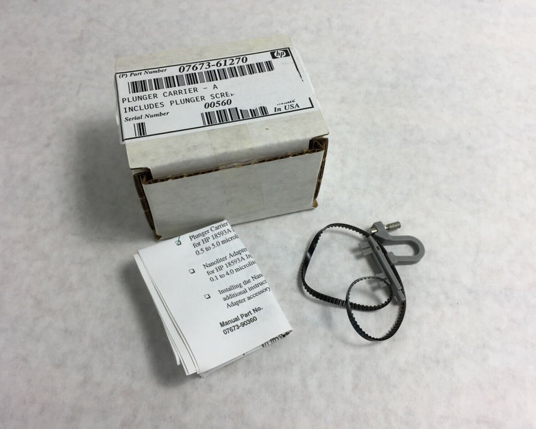 Agilent hp Plunger Carrier A Includes Plunger Screw 07673-61270 NIB