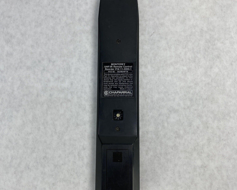 Chaparral Communications 11-3999-1 Monterey UHF/IR Remote Control