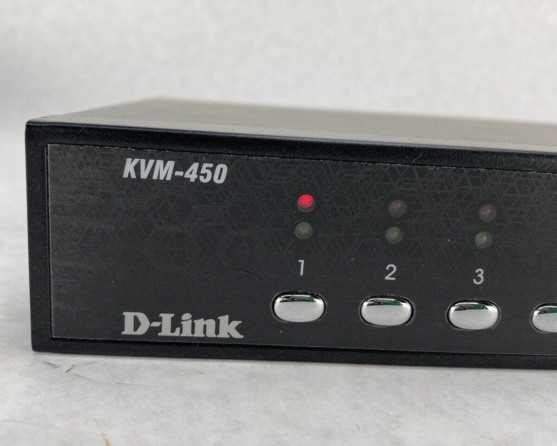 D-Link KVM-450 16 Port KVM Switch PS/2 Stackable NOS