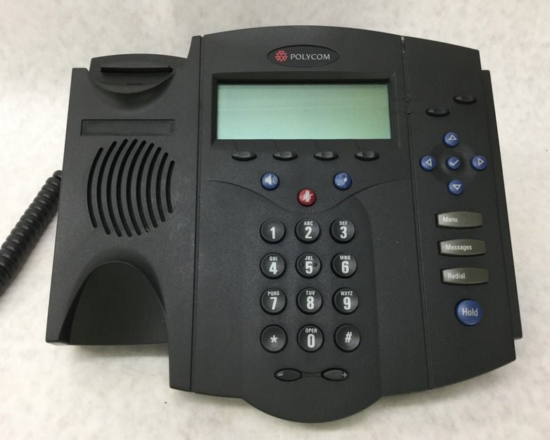 POLYCOM SoundPoint IP 430 SIP Includes Back Stand Plate Tested WORKS