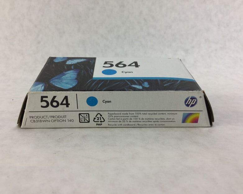 Genuine HP 564 Cyan CB318WN Warranty End Date Jul 2017 Factory Sealed NIB