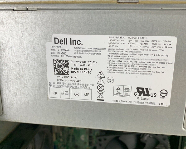 Dell Vostro 270 MT Intel Core i3-3220 3.3GHz 4GB RAM No HDD No OS
