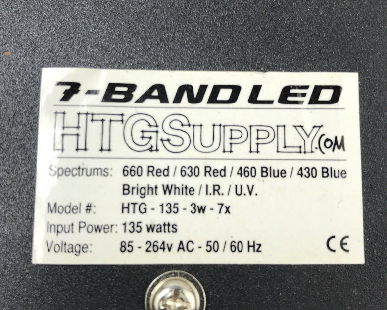 HTG Supply 7-band led htg-135-3w-7x 660/630 Red 460/430 Blue I.R. U.V Grow Light