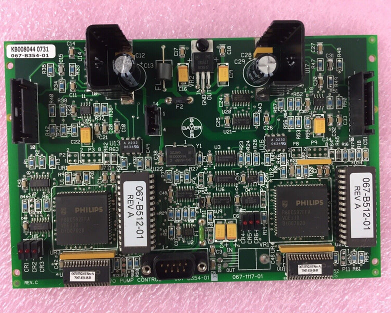 Siemens Bayer 067-B354-01D Dual Servo Pump Control Board 067-1117-01B