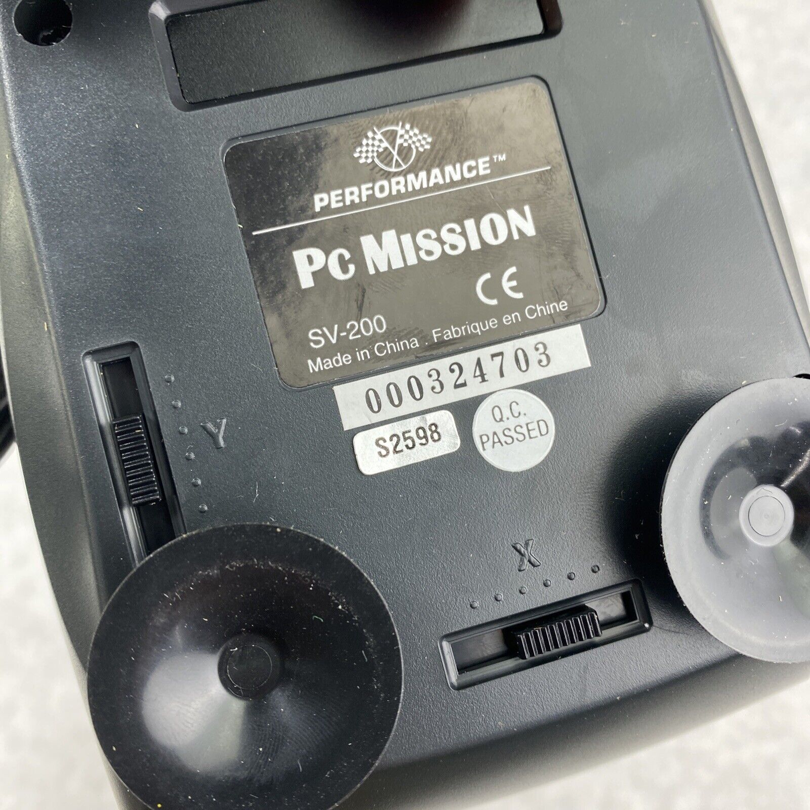 Performance 00200-30- PC Mission Joystick Vintage Retro Gamer 2 Button 15pin