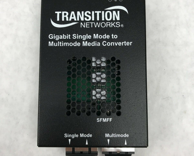 Transition Networks Stand-Alone Media Converter SFMFF w/ Power Supply 1315-220