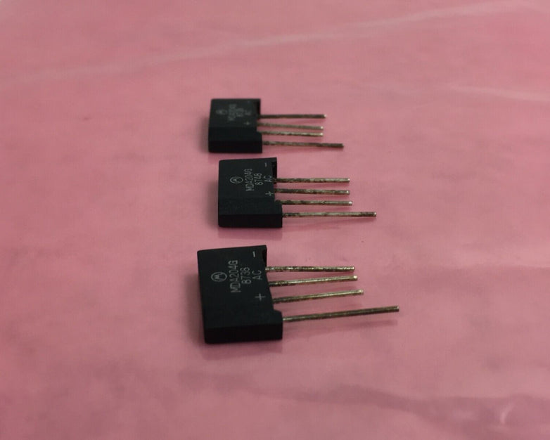 Genuine Motorola MDA204G Bridge Rectifier Diode 2A 400V Lot of 3