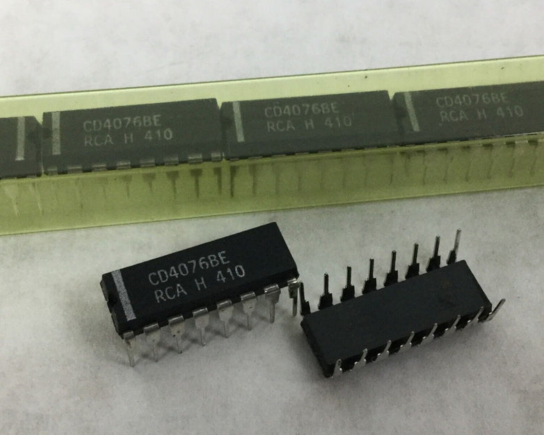 Genuine RCA CD4076BE 16-Pin Dip Integrated Circuit Lot of 24