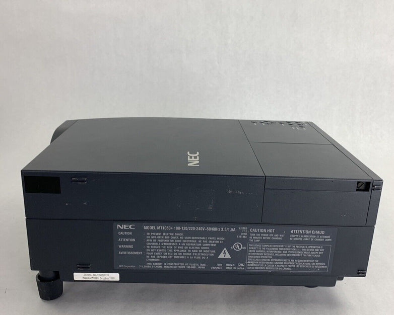 NEC MT1030+ MultiSync LCD Projector 1250