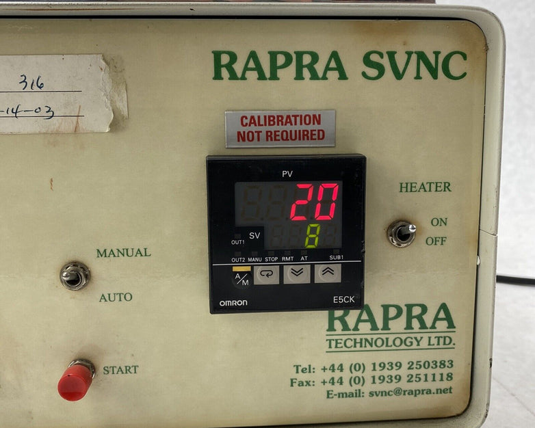 Rapra SVNC Scanning Vibrating Needle Curemeter FOR PARTS or REPAIR