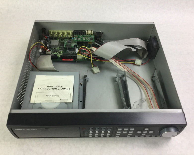 Super Circuits DVR No Hard Drive No Power Supply Untested