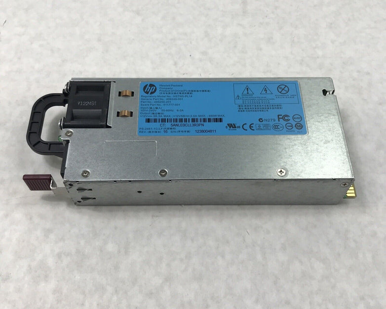 Genuine HP HSTNS-PL14 60Hz 240V 460W Power Supply