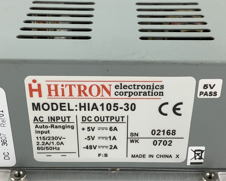 HiTRON HIA105-30 Power Supply 115/230V 2.2A/1.0A 60/50Hz