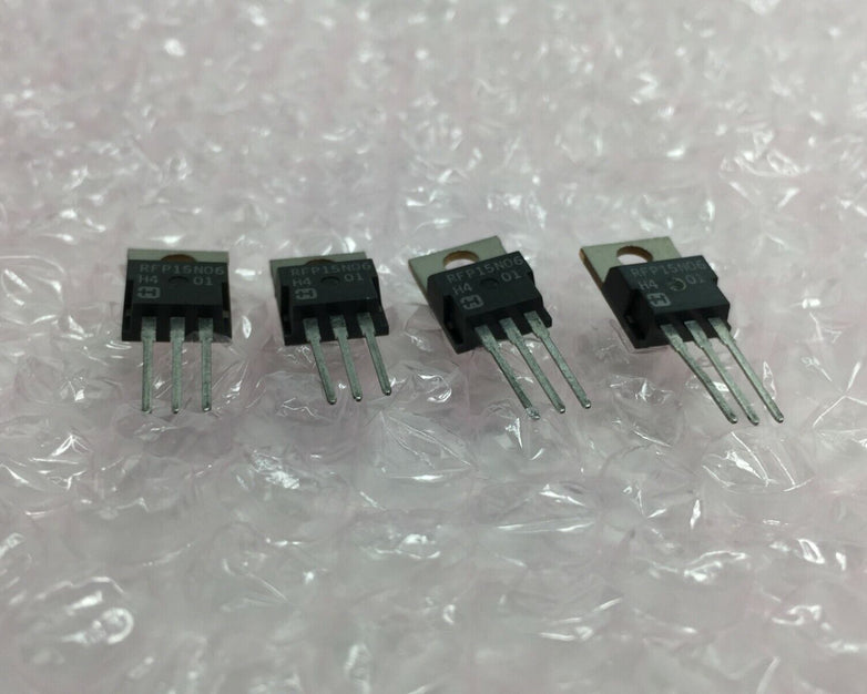 Harris RFP15N06 MOSFET Transistors Lot of 4 NOS