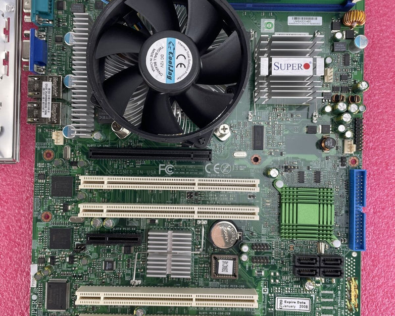 SuperMicro PDSME Motherboard Intel Pentium 4 3.4GHz 512MB RAM w/Shield