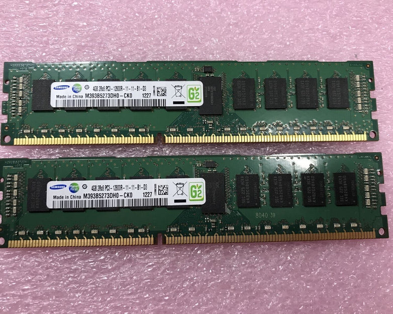 Samsung 8GB 2x4GB 2Rx8 PC3-12800R-11-11-B1-D3 Laptop Memory M393B5273DH0