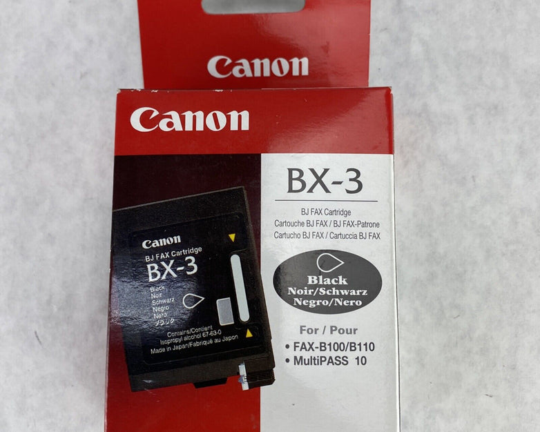 Canon BX-3 Genuine Black BJ Fax Inkjet Cartridge FAX-B100 B110 B820 B150 B155