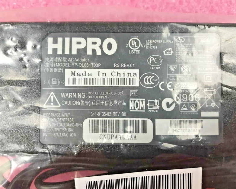 HIPRO Cisco HP-Ol081T03P AC Adapter and Power Cord
