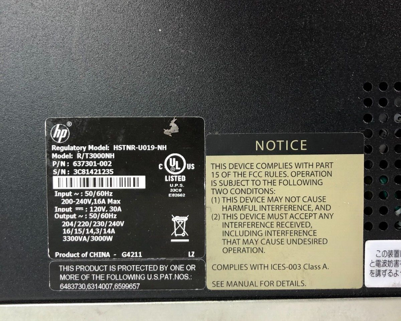 HP R/T3000NH G2 Network UPS Module 637301-002 - No Batteries