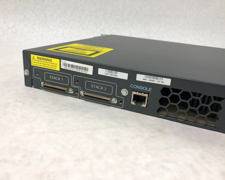 Cisco WS-C3750-24TS-S Catalyst 3750 Series 24 Port Managed Switch