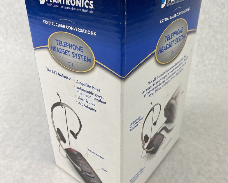 Plantronics S11 System Over Head Telephone Headset w/Noise Canceling Microphone