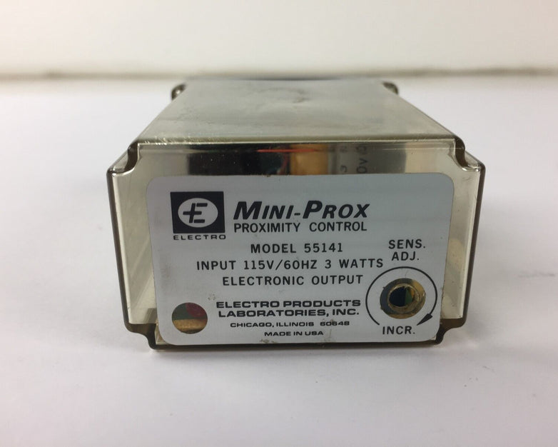Electro Mini-Prox, Proximity Control, 55141, Input 115V 60HZ, Electronic Output