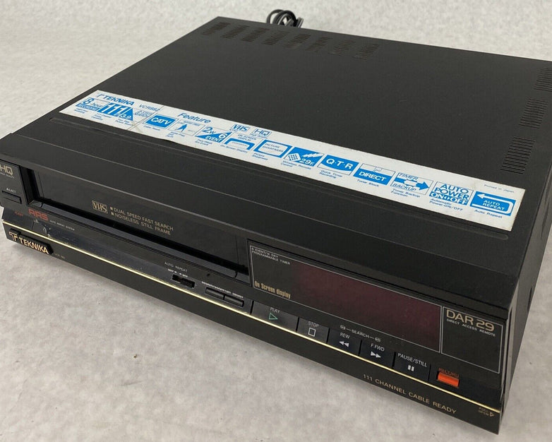 Teknika VCR882 VHS Player VCR Recorder Made in Japan NEEDS REPAIR