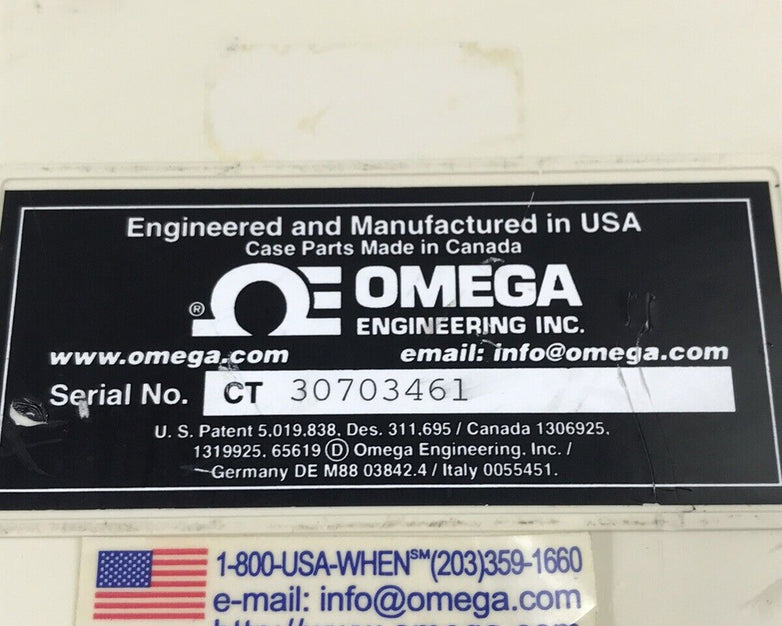 Omega CT485B-110V 3073416 Chart Recorder Temperature / Humidity