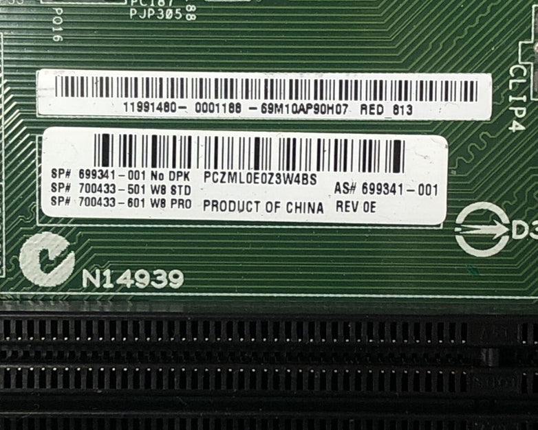 HP P2-1334 MT AMD E1-1200 APU 1.4GHz 4GB RAM No HDD No OS