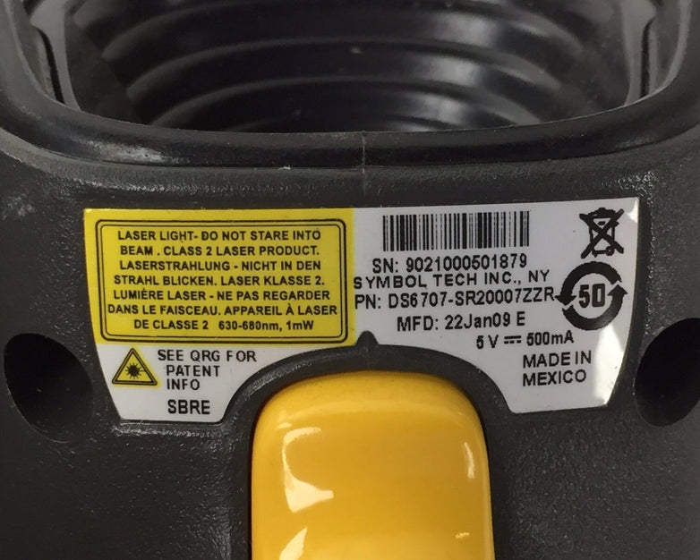 Symbol DS6707-SR2007ZZR Handheld Barcode Scanner Lot of (2)