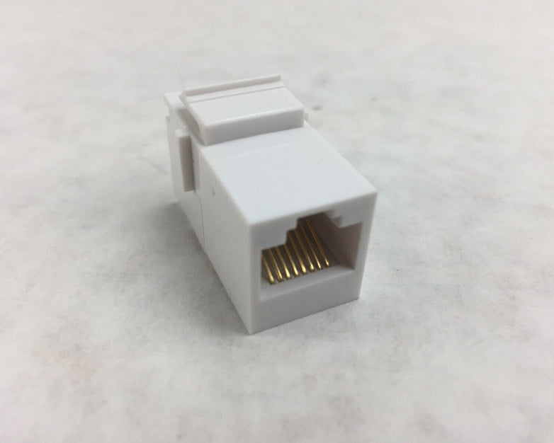 C2G 03677 RJ45 8P8C Coupler Keystone Insert Module - White