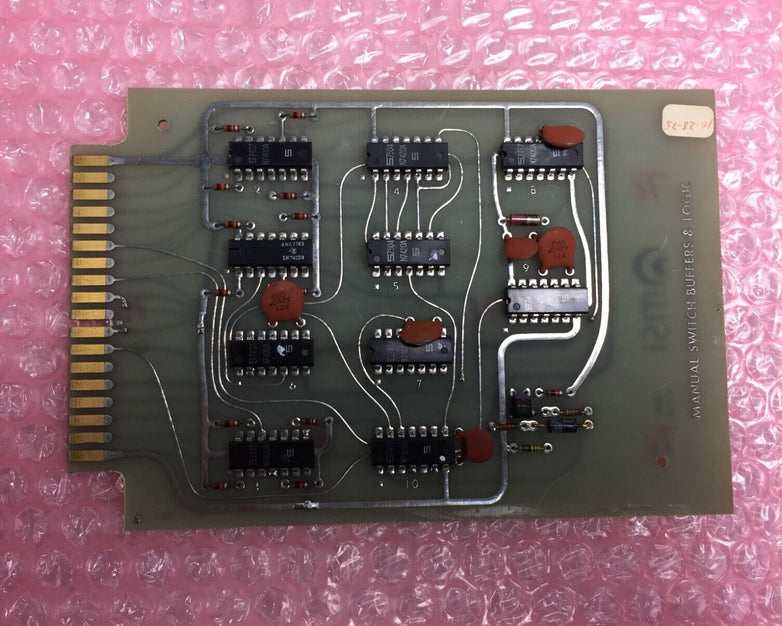 Vintage 1975 MSI Manual Switch Buffers & Logic 24866 Micromedic Card