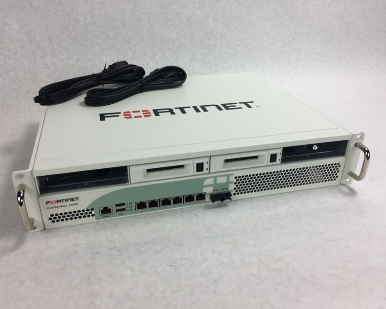 Fortinet FortiSandbox 1000D FSA-1000D-USG No HD No OS Includes 2 Power Cords