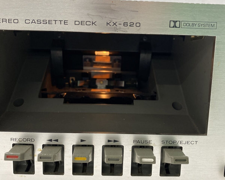 Kenwood KX-620 Stereo Cassette Deck NEEDS REPAIR
