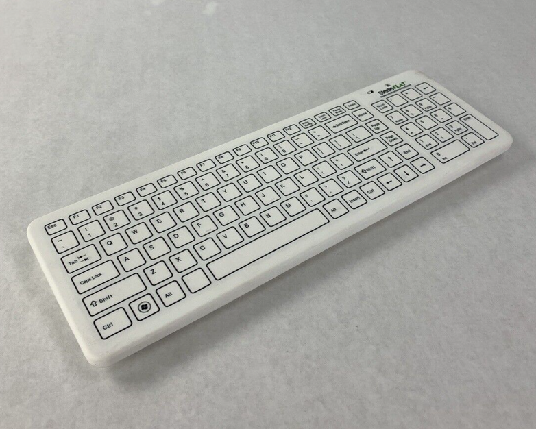 SterileFlat Wireless Antibacterial Medical Keyboard SF09-02W-V4 Missing Dongle