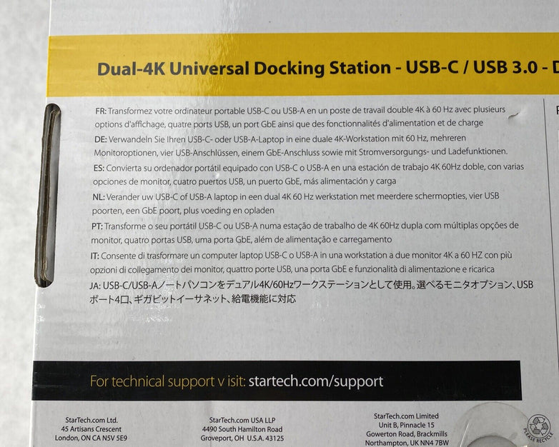 StarTech DK30C2DPPD Dual 4K Universal Laptop Docking Station USB- C USB 3.0