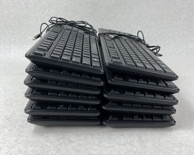 Lot of 11 Dell DJ454 USB Keyboards KB4021 Black