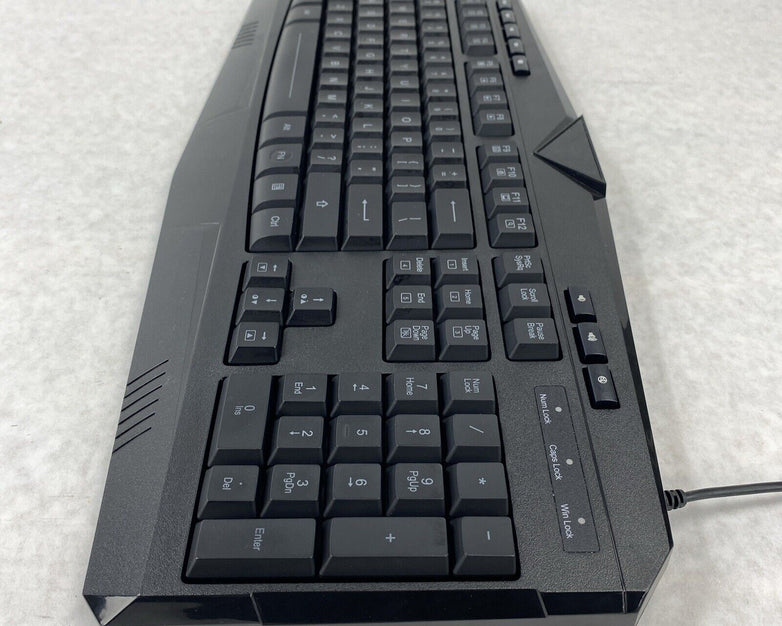 Pictek PC232A Wired Multicolor RGB Background Gaming Keyboard w/ T7 Gaming Mouse