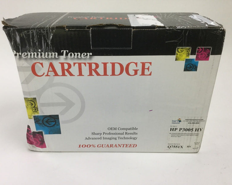 Premium Toner Cartridge for HP Q7551X, NEW Factory Sealed