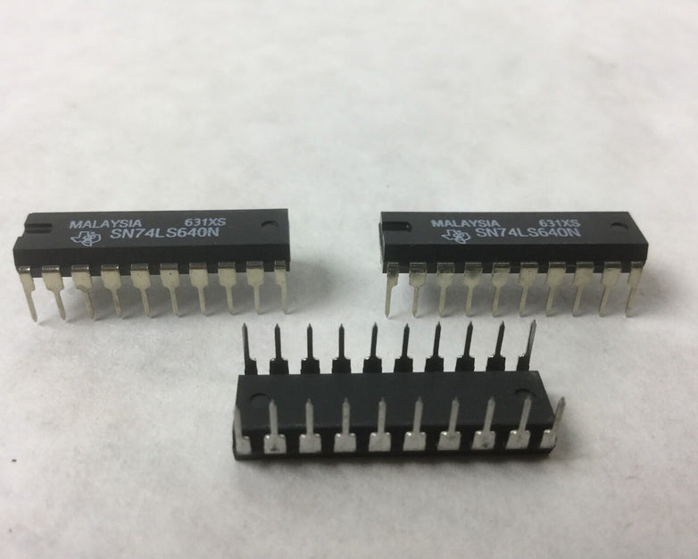 TEXAS SN74LS640N, IC BUS TRANSCEIVER 8BIT 20 DIP, Lot of 3