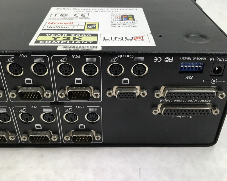 Belkin F1D116-OSD Omni View Pro 16-Port KVM Switch Box
