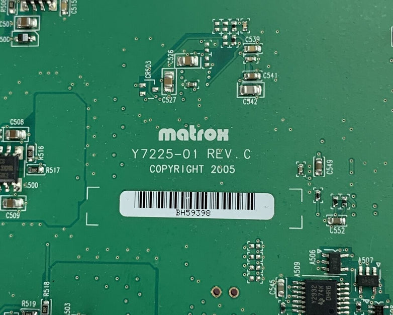 Matrox Y7225-01 DSXLE/200 M093180 63039621286 Video Capture Board Card