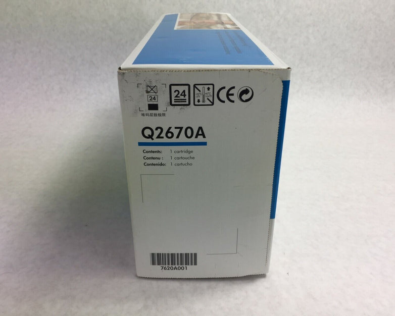 Genuine HP Laserjet Q2670A Black Toner Cartridge Factory Sealed Box