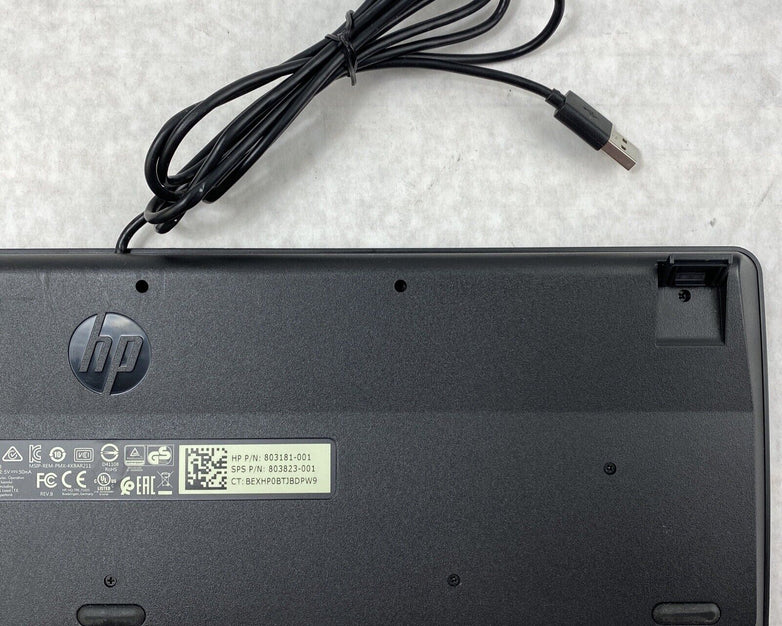 Lot(2) HP 803181-001 Slim USB Wired Enhanced Keyboard KBAR211 Genuine OEM