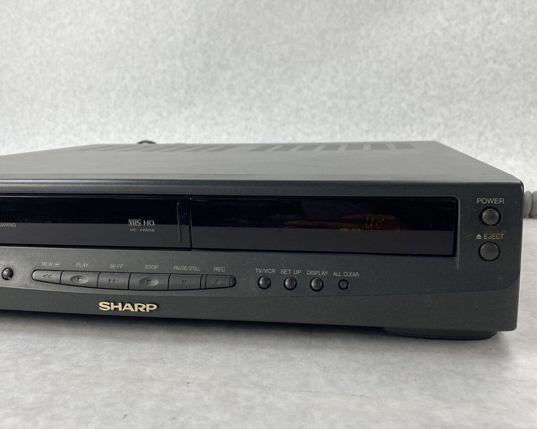 Sharp VC-H906U VCR VHS Player 4 Head HiFi Stereo Tested NO REMOTE
