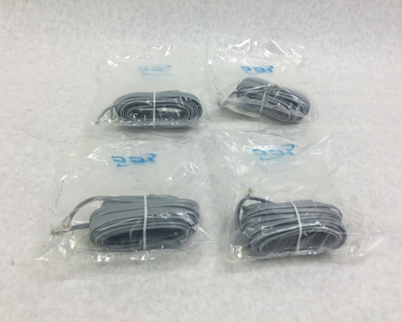 ICC ICLC425FSV 25' ft Flat Line Cord Lot of 4 Sealed Packages